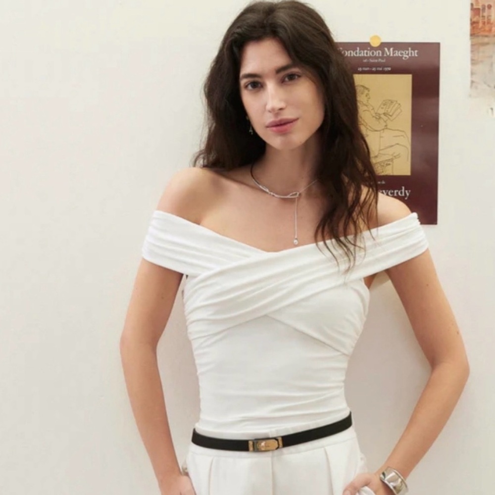 OGL Off-Shoulder White Blouse